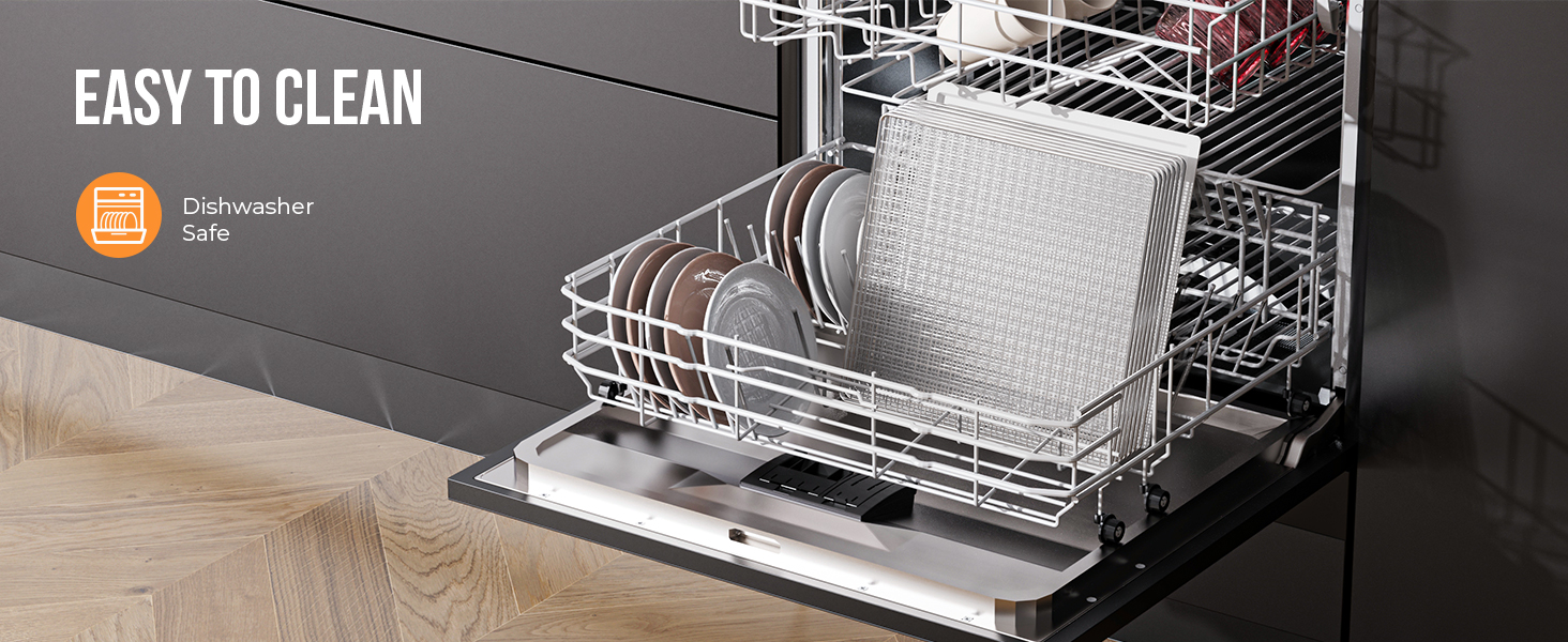 BLAZANT Food Dehydrator Machine 25QT, 8 Trays, Stainless