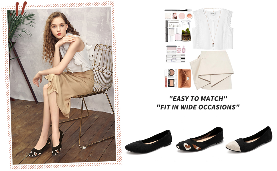 black ballet flats for women