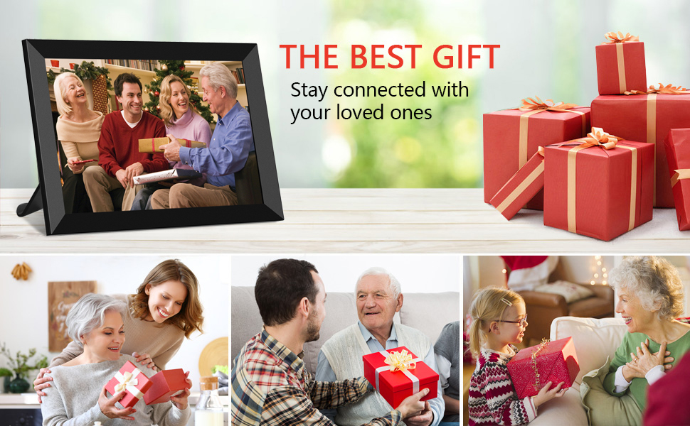 32GB FRAMEO 10.1 inch WiFi Digital Picture Frame Smart Cloud Photo Frame