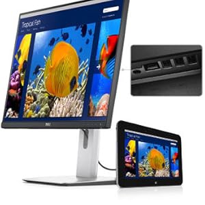 Dell ディスプレイ モニター U2414H 23.8インチ/フルHD/IPS非光沢/8ms/HDMIx2,DPx2(MST)/USBハブ/フレームレス Amazon.co.jp: Dell ディスプレイ モニター U2414H 23.8インチ