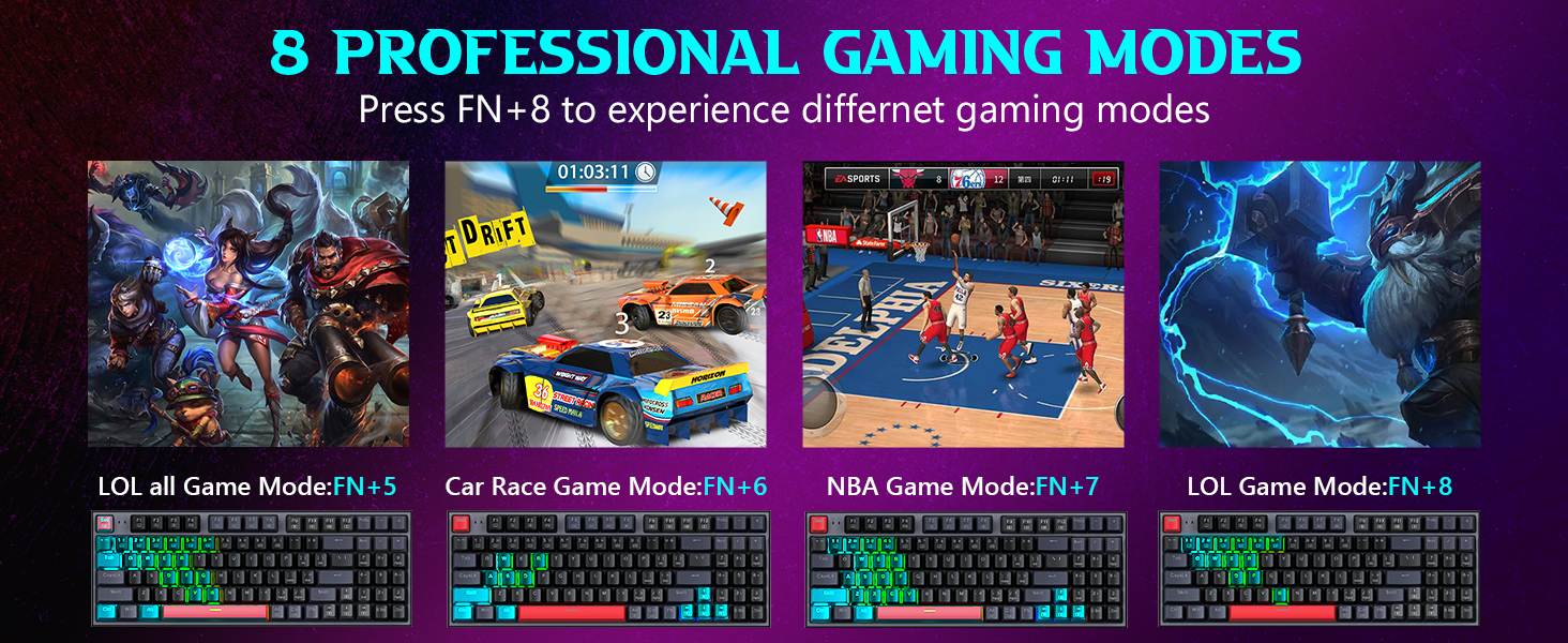 professional gaming modes