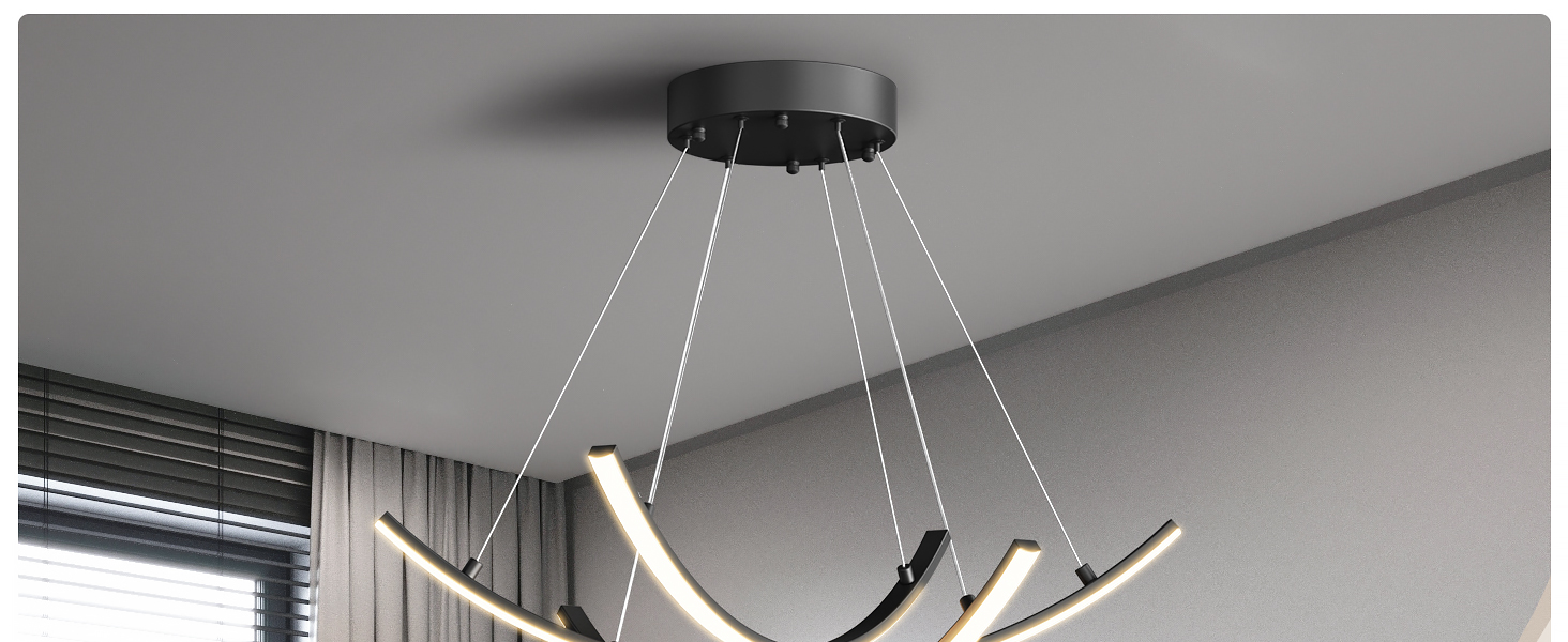 JYUWRIVG Led Modern Pendant Light with Remote Control