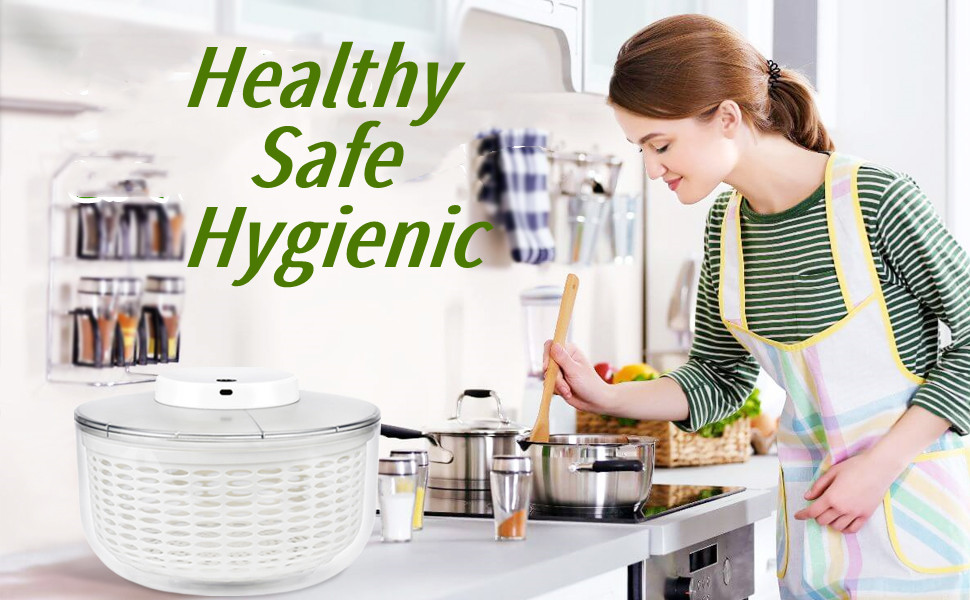 Salad Spinner 6L Large Automatic Salad Spinner