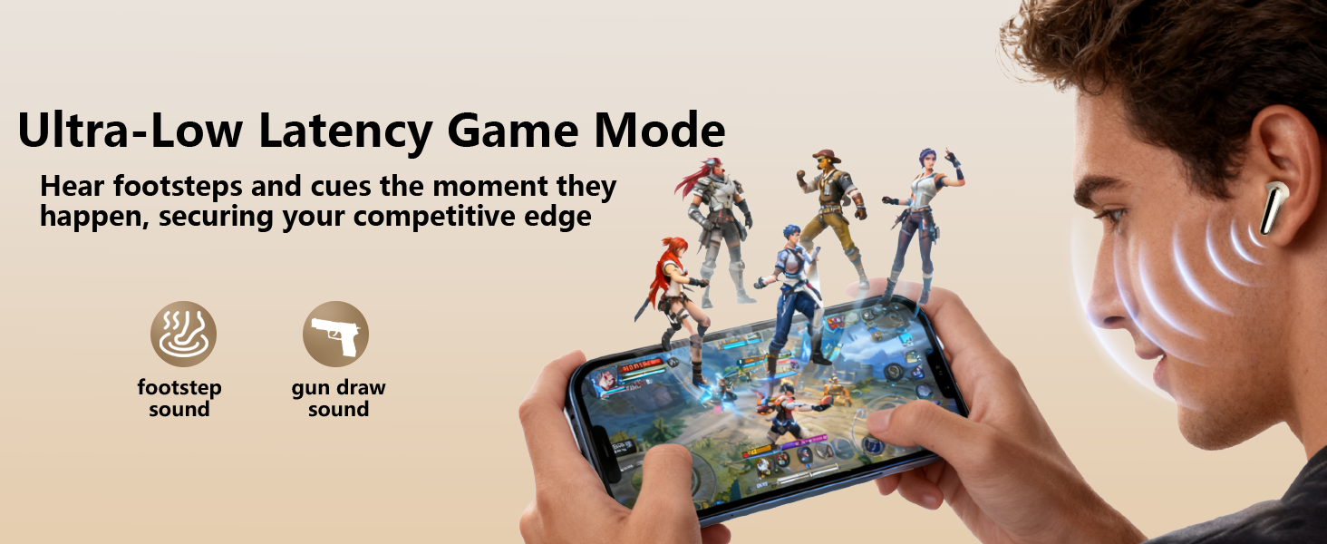 game mode low latency wireless earbuds