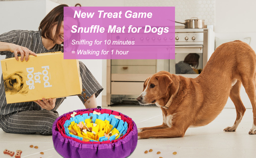Vivifying Snuffle Mat for Dogs, Durable Snuffle Mat, Washable