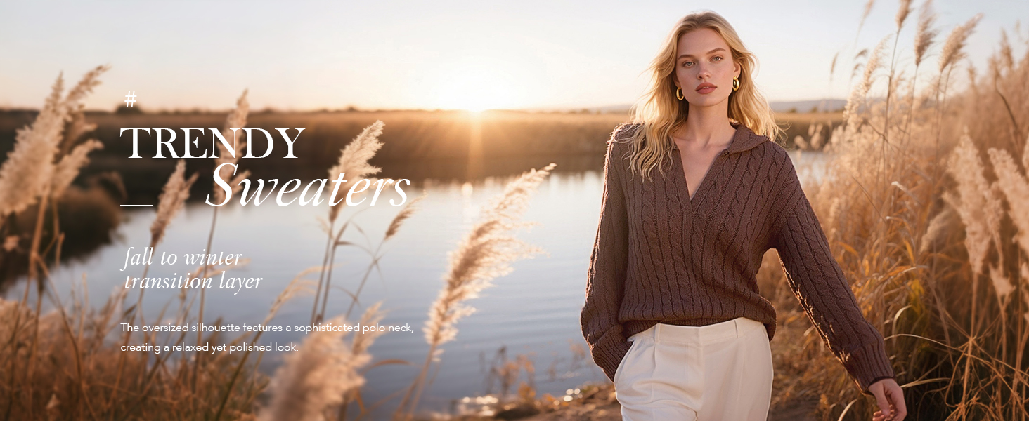 PRETTYGARDEN women's clothes for school long sleeve v neck ribbed sweater