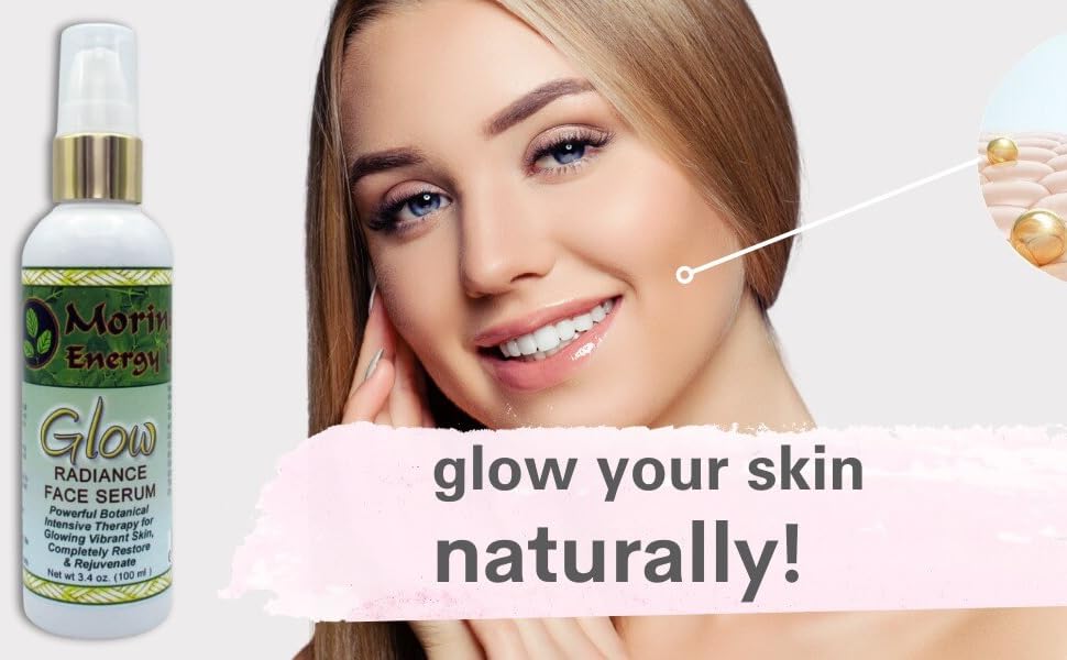 moringa oil glow serum face facial natural herbal botanical 3.4 oz radiance