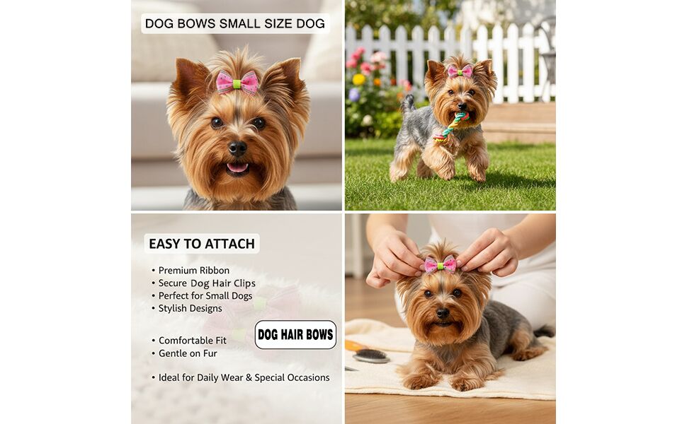 dog hair bows