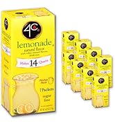 4C Pitcher Packs, Lemonade 8 Pack, Makes 14 Quarts, Sugar Free Powder Drink Mix, Refreshing Water...