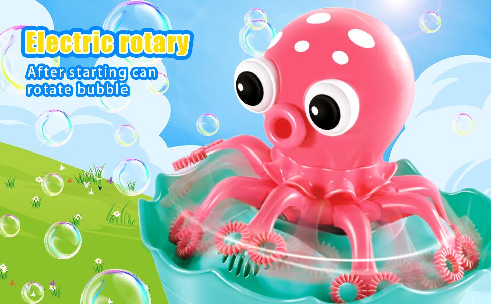 Bubble Machine Octopus Bubble Blower 1000+ Bubbles Per Minute, Bubble Machine for Kids