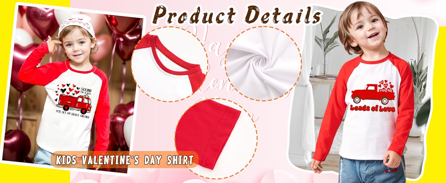 valentines day shirt for kids