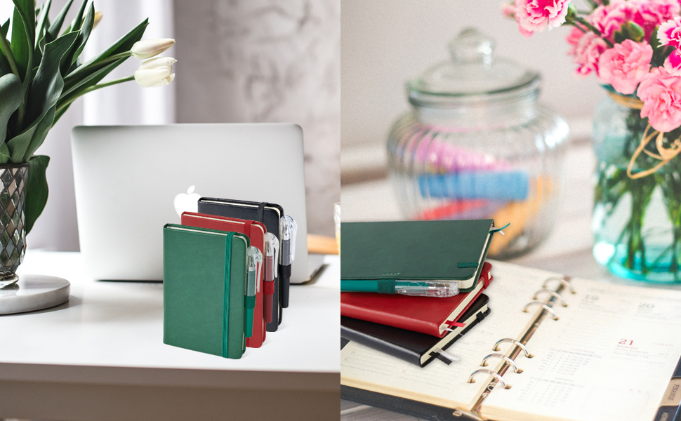 NIRMIRO 3 Pack Small Notebook Journals, Mini Pocket