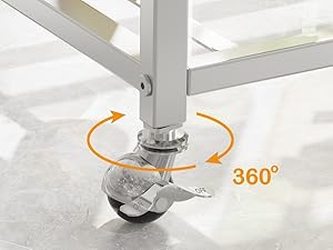 FATORRI Bar Carts for The Home with Wine Rack