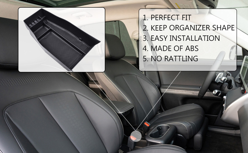 TACOBRO Center Console Organizer Tray Compatible with