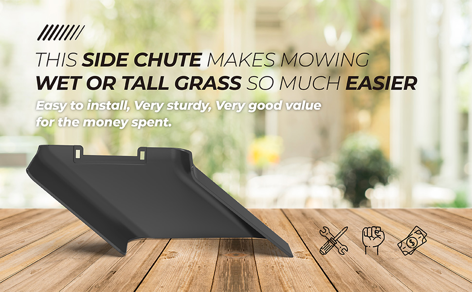 MAYITOP Side Discharge Chute for Toro 20378 Riding Lawn