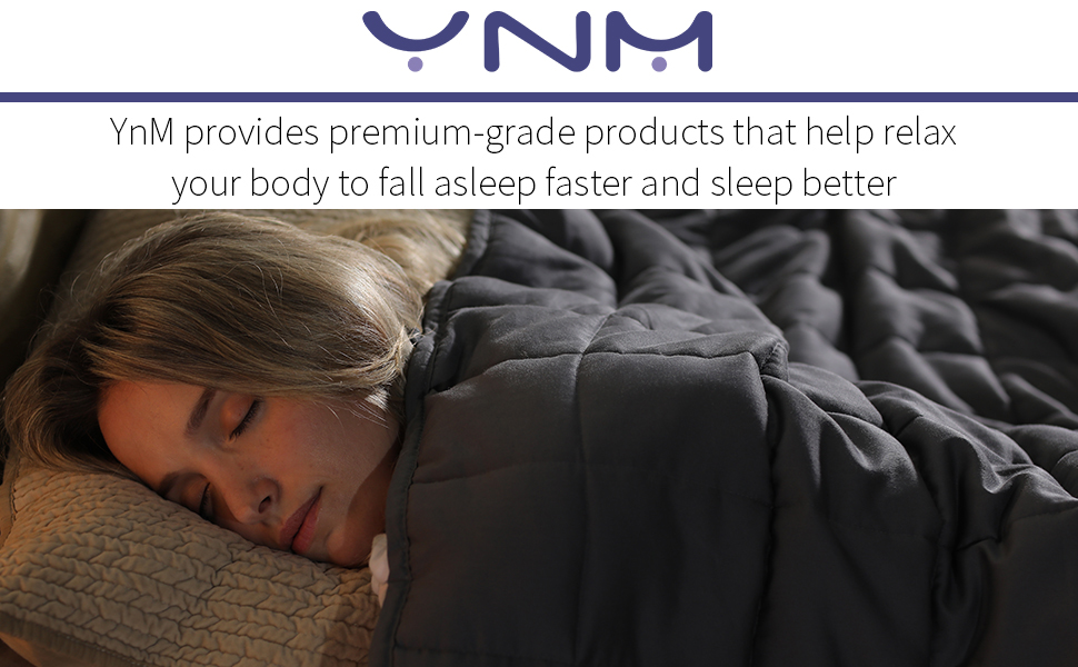 YnM Exclusive Weighted Blanket, Smallest Compartments with Glass Beads