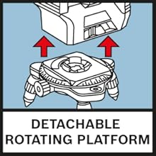 Detachable rotating platform