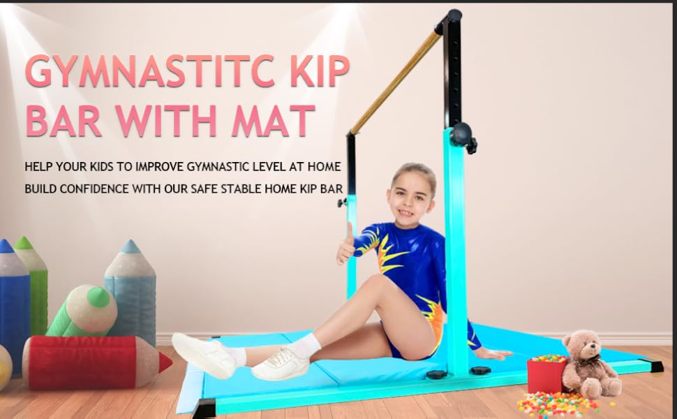 Gymnastic Bar with mat kip bar with mat