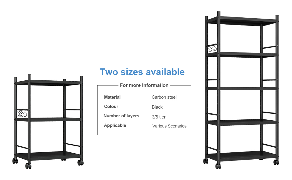 FTEYUET 5Tier Kitchen Baker's Rack, Heavy Duty Free Standing Baker's
