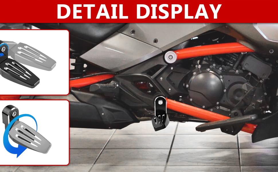 Foot Pegs for Can Am Spyder Aluminum Motorcycle Foot Rest