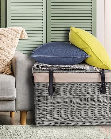 Wicker Trunk Large Wicker Storage Basket