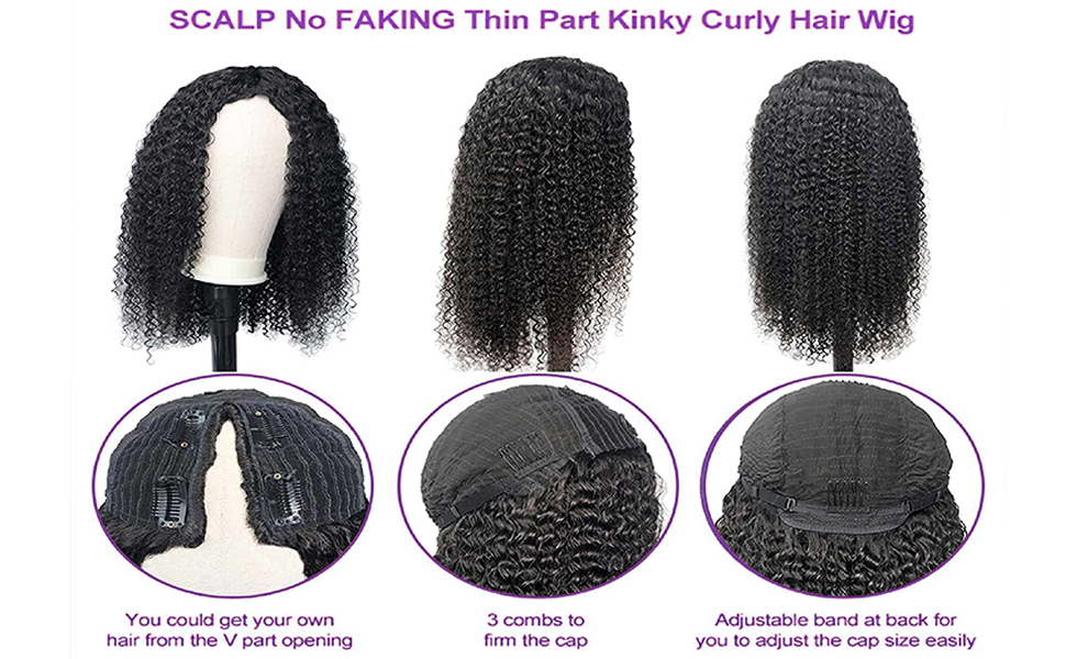 kinky curly wig