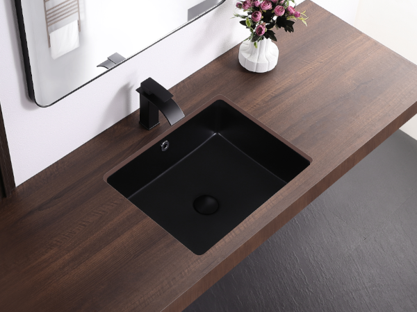 いsksjd Undermount Bathroom Sink 19.5x15.6 Inch Rectangular