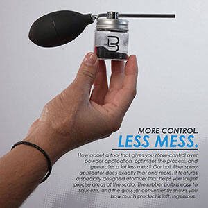 barber supplies, barber accessories, Hair Fiber Applicator, hair applicator