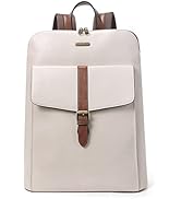 CLUCI Leather Laptop Backpack for Women 15.6 inch Computer Backpack Stylish Travel Backpack Purse...