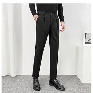 Amazon | [ZHONGJUE] ウール スーツパンツ ロングパンツ