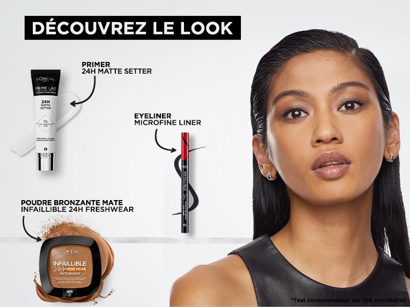 découvrez le look complet avec le primer matte setter