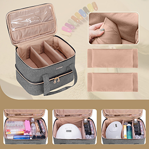 BAFASO ネイル収納ケース　ショルダー　持ち運び　出張 Amazon.co.jp: BAFASO マニキュアケース 40ボトル用（15ml