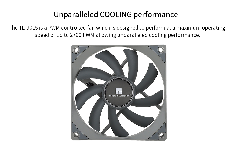 Thermalright TL-9015 CPU Fan 90MM Case PWM Cooler Fan 4PIN PWM PC Fan ...