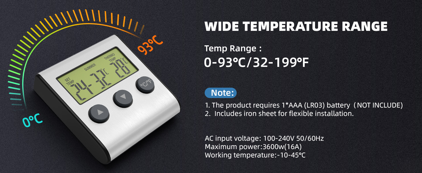 digital temperature controller digital aquarium thermometer heater thermostat