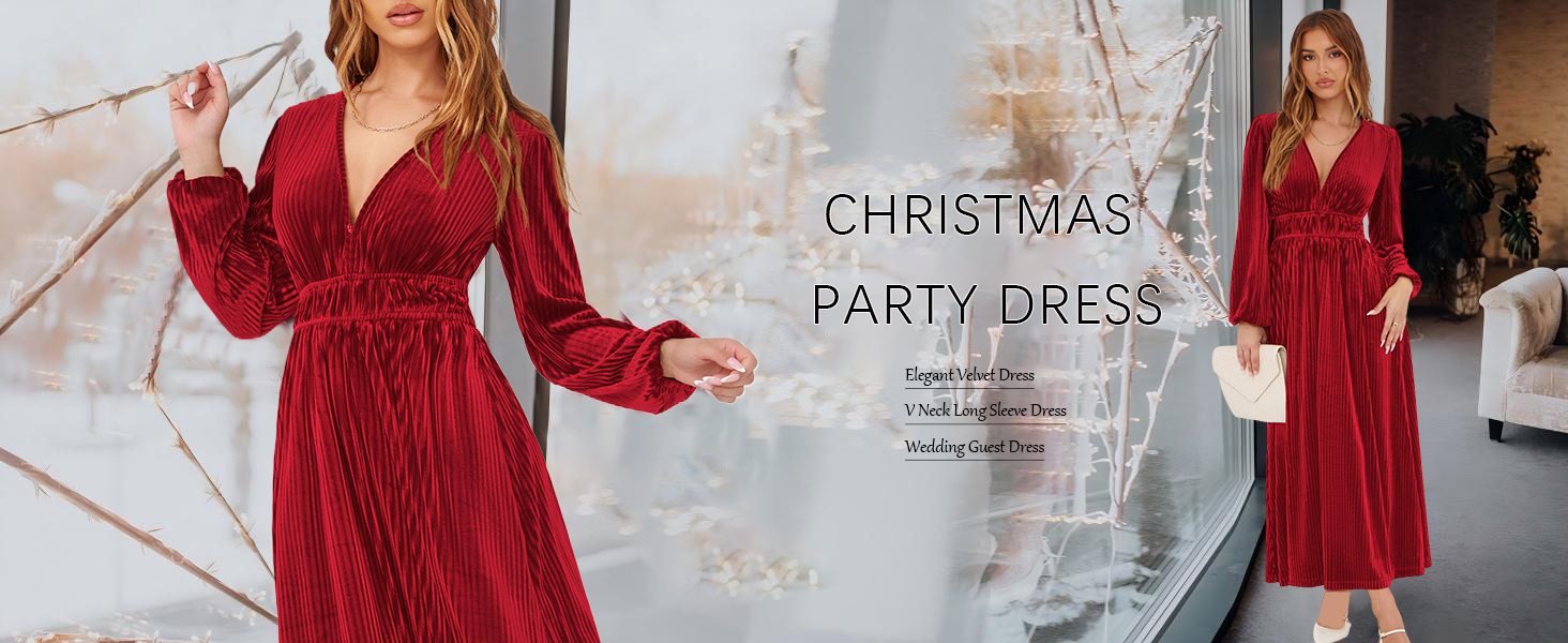 Christmas Velvet Dress