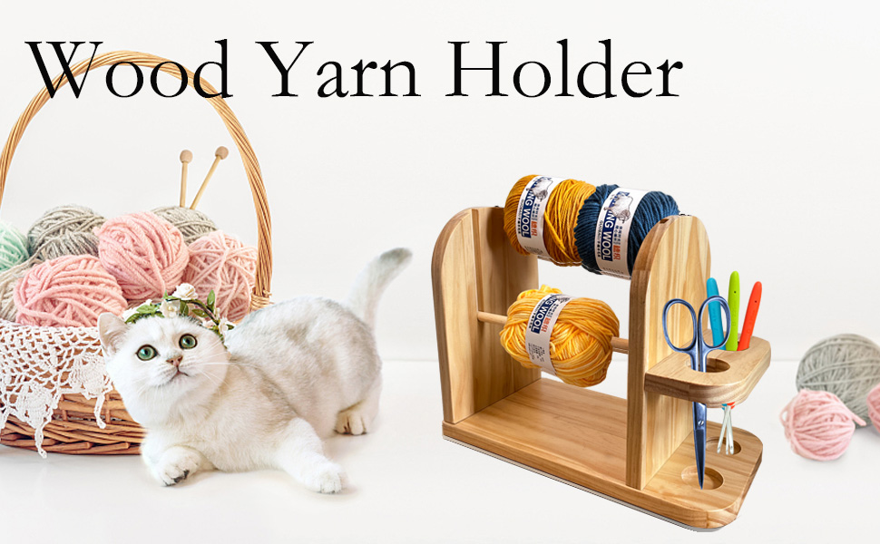 Yarn Holder Dispenser for Crocheting,Crochet Yarn Holder