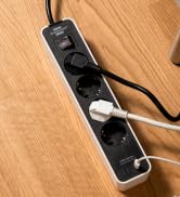 Brennenstuhl Ecolor Steckdosenleiste 4-Fach mit USB-Ladebuchse (Mehrfachsteckdose mit 2X USB C, S...