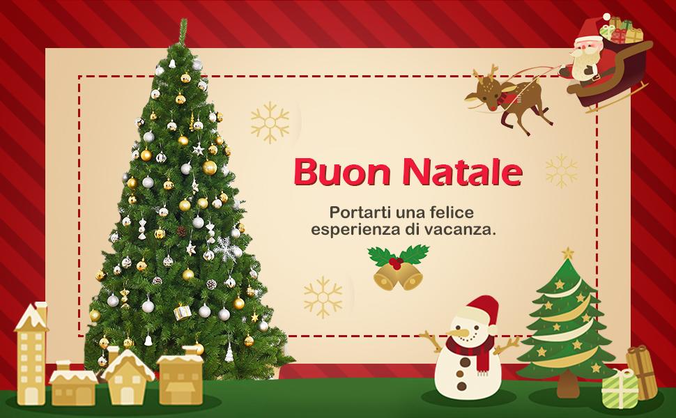 albero di Natale con pupazzo di neve e