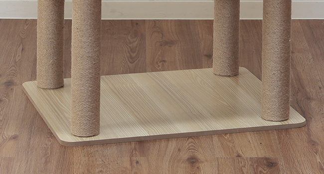 Amazon | 猫家族 キャットタワー 木製 高さ180cmスリムタワー