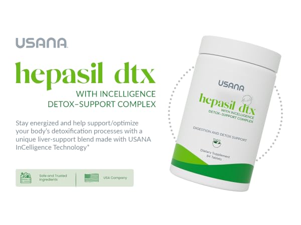 ユサナ　ヘパシル　DTX 2 Bottles USANA Hepasil DTX (84 tablets/bottle) New/Sealed