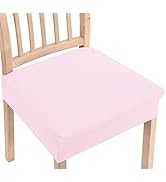 Smiry Stretch Jacquard Seat Covers for Dining Room Chairs Set of 6, Removable Washable Chair Seat...