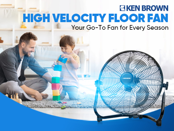 14" Portable floor fan
