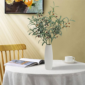 Fake Greenery olive Branches Long Stem 