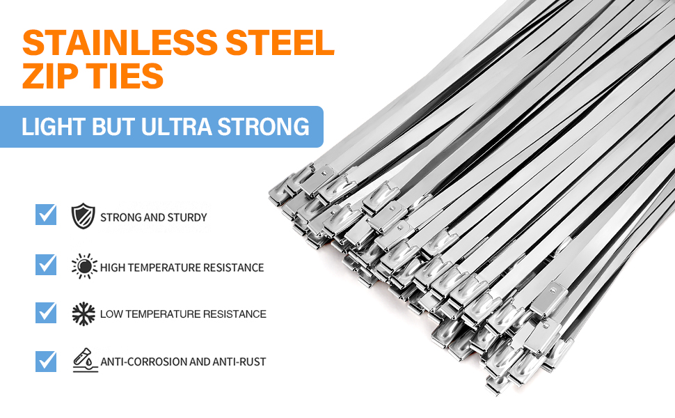 stainless steel zip ties amazon