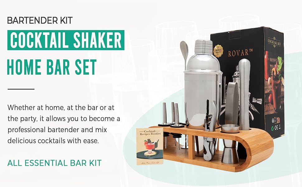 Cocktail Shaker Set Alcohol Shaker Set 12 Piece bar Tool
