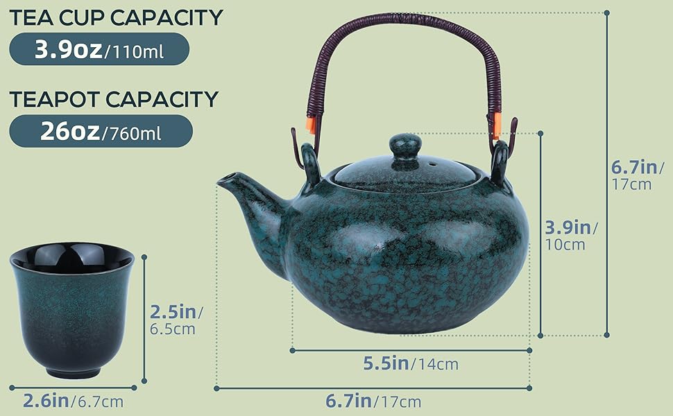 Amazon.com | Japanese Tea Set, Japanese Style Porcelain Tea