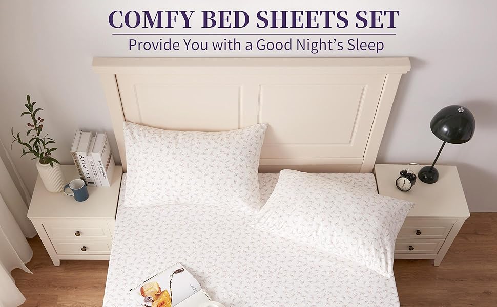 Hallmark King Bed Sheets Set, Soft 1800 Thread Count