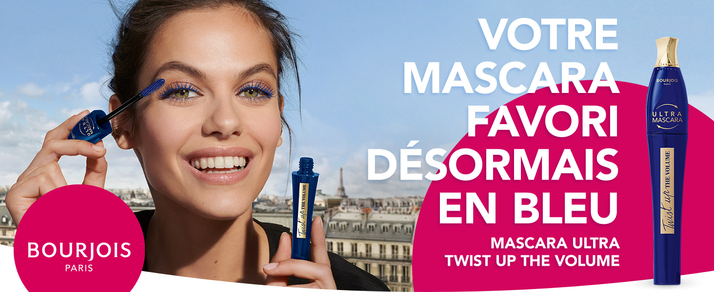BOURJOIS PARIS VOTRE MASCARA FAVORI DÉSORMAIS EN BLEU MASCARA ULTRA TWIST UP THE VOLUME