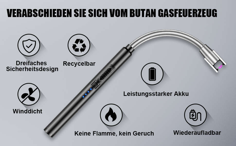 YUWAKAYI Lichtbogen Feuerzeug