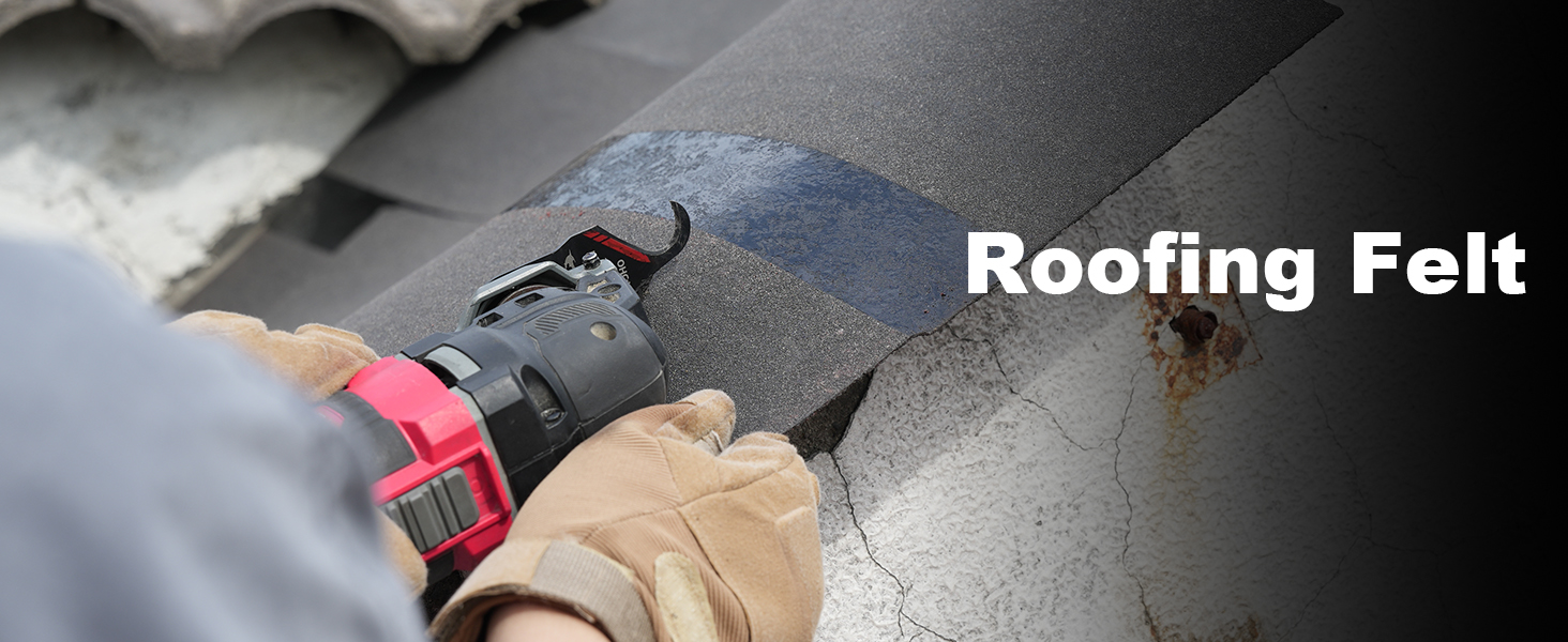 EZARC Oscillating Multi tool Hook Knife Blade, 3PCS Multitool Saw Blades for Cutting Soft